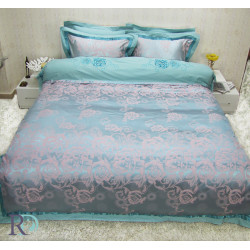 Комплект спално бельо ПАМУЧЕН сатен -Рона Тюркуаз